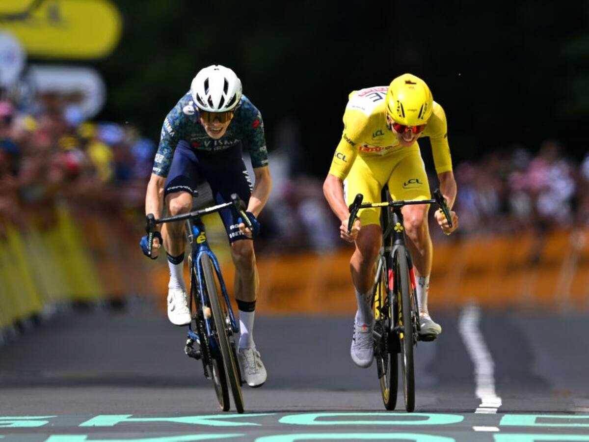 Vingegaard se quedó con la primera batalla ante Pogačar en una definición de foto finish