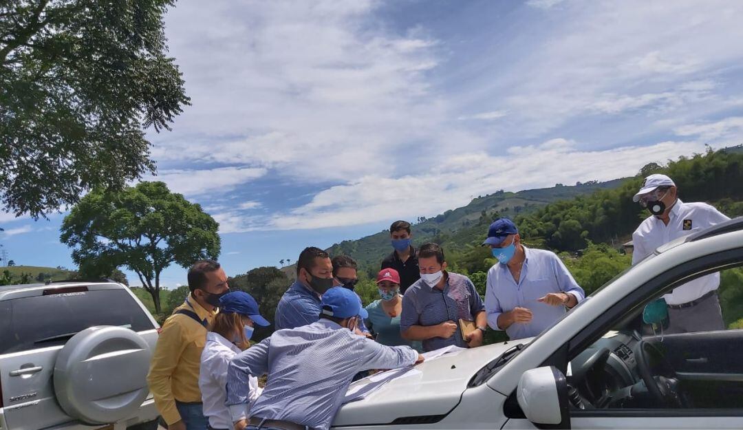 Proceso de inicio de la obra víal entre Chinchiná y Marsella