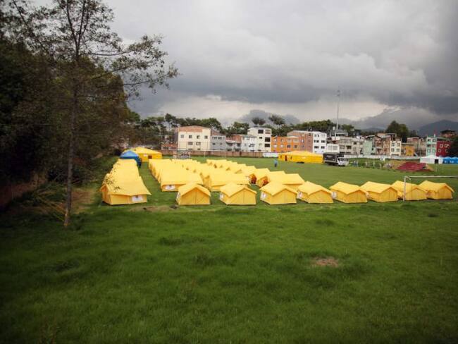 Esta semana llegarán venezolanos a campamento humanitario en Bogotá