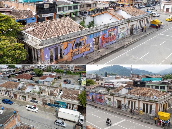 Antigua estación del tren San Francisco en Chinchiná, Caldas. Fotos: Personería de Chinchiná.