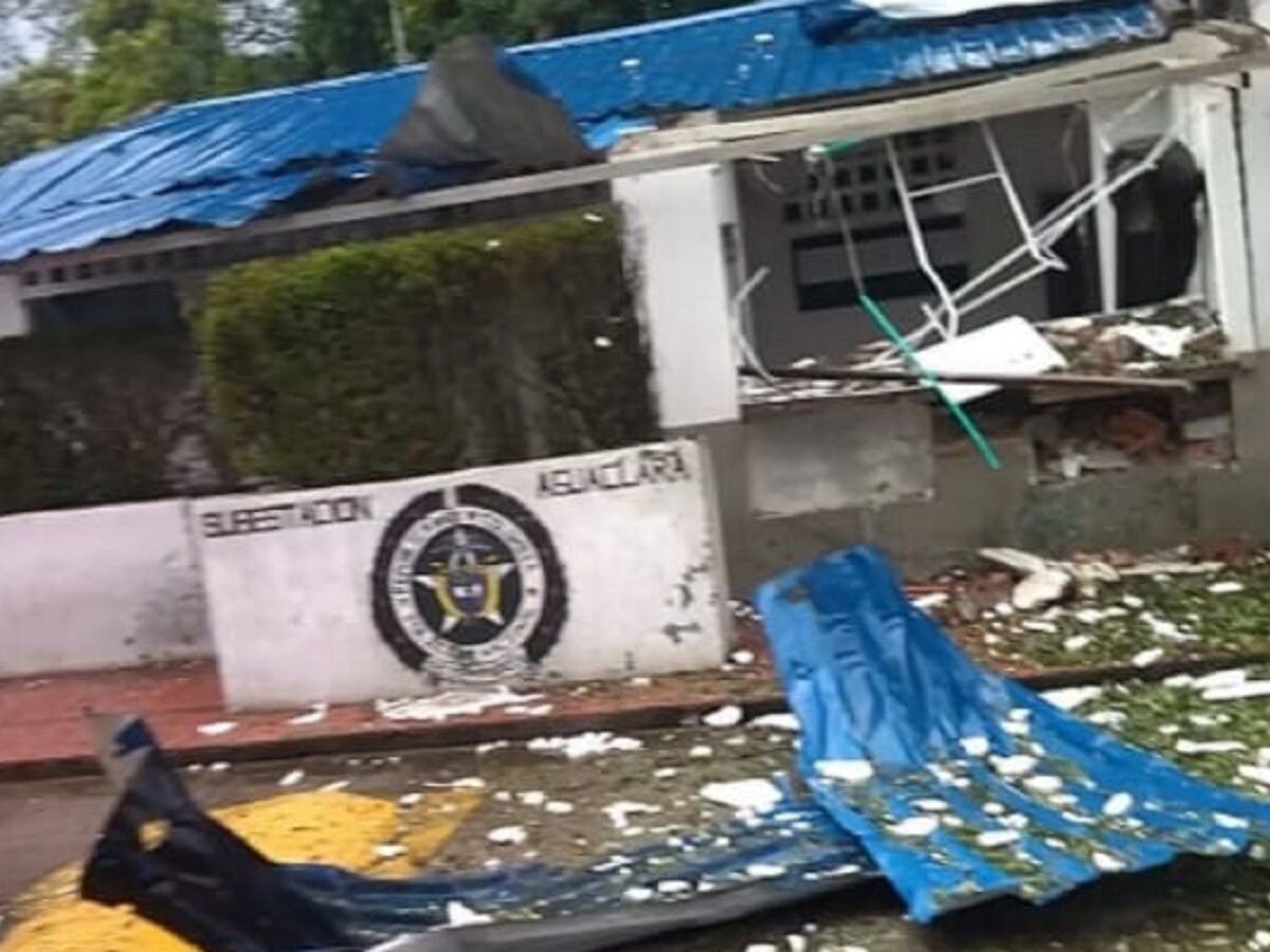 Dos policías heridos en ataque con explosivos a subestación en zona rural de Cúcuta