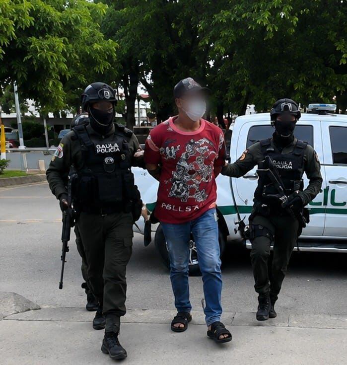 Capturan a alias ‘Amaranto’, señalado de coordinar ataques armados contra la Fuerza Pública en Córdoba. Foto: Policía Nacional.