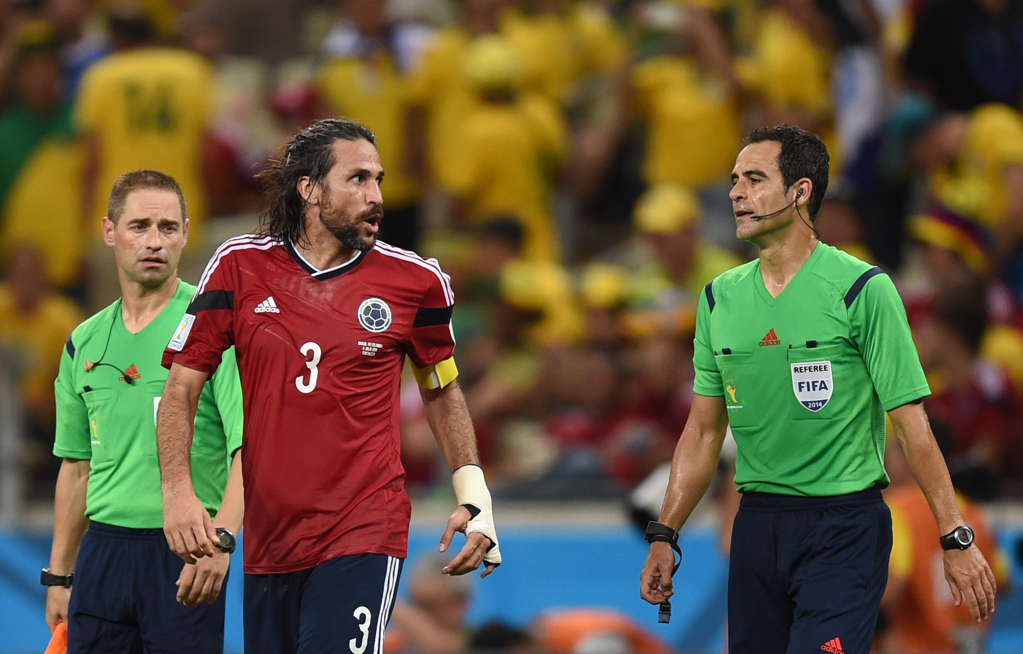 Mario Alberto Yepes en el Mundial del 2014 con la Selección Colombia. (Photo by Marius Becker/picture alliance via Getty Images)