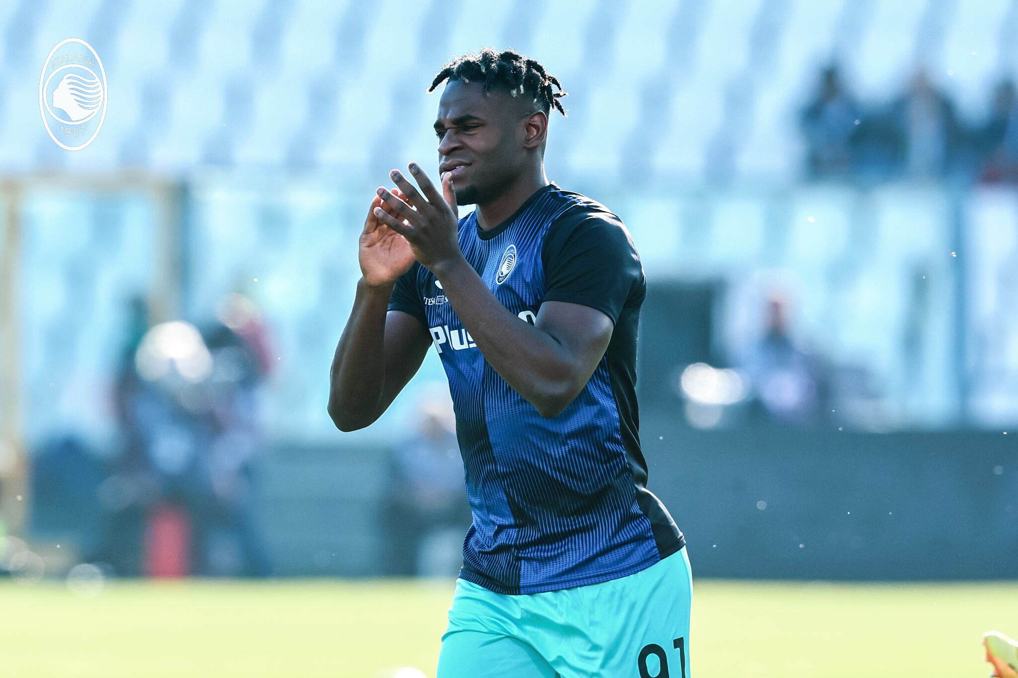 Duván Zapata se lesionó en su primer partido del año / @Atalanta_BC