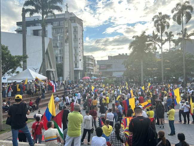 Presidenta del Sindicato Único de Trabajadores del Quindío (SUTEQ), Luz Estela León