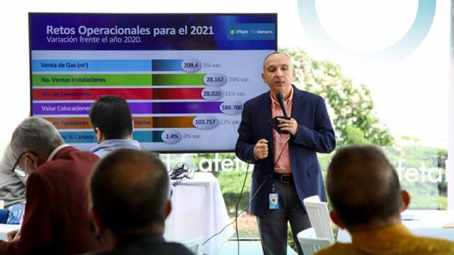 Presentación del informe de gestión de 2020.