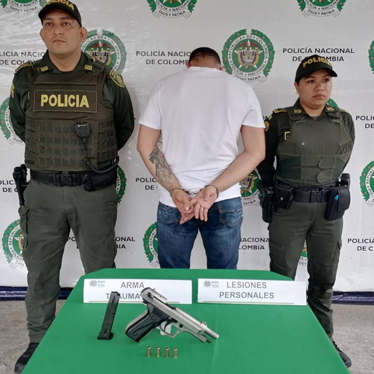 Por defender a su hermana que era golpeada fue detenido un hombre