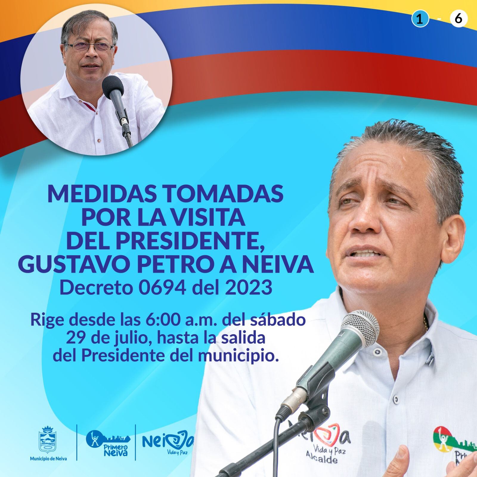 De acuerdo con el secretario de Gobierno, Raúl Rivera Cortés, estas medidas estarán en vigencia durante la estancia del mandatario en la ciudad.