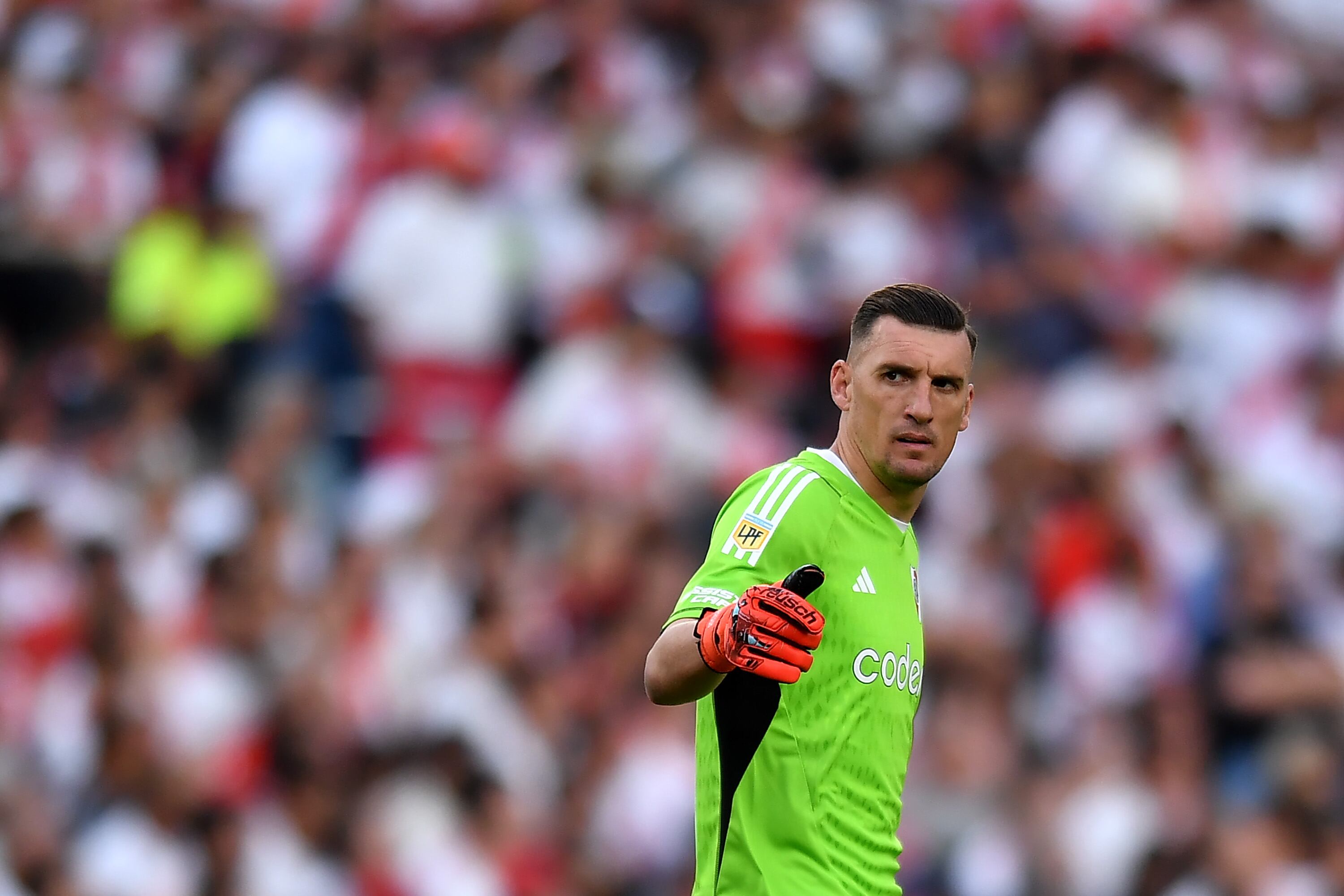 Franco Armani, portero de River Plate. (Photo by Marcelo Endelli/Getty Images)