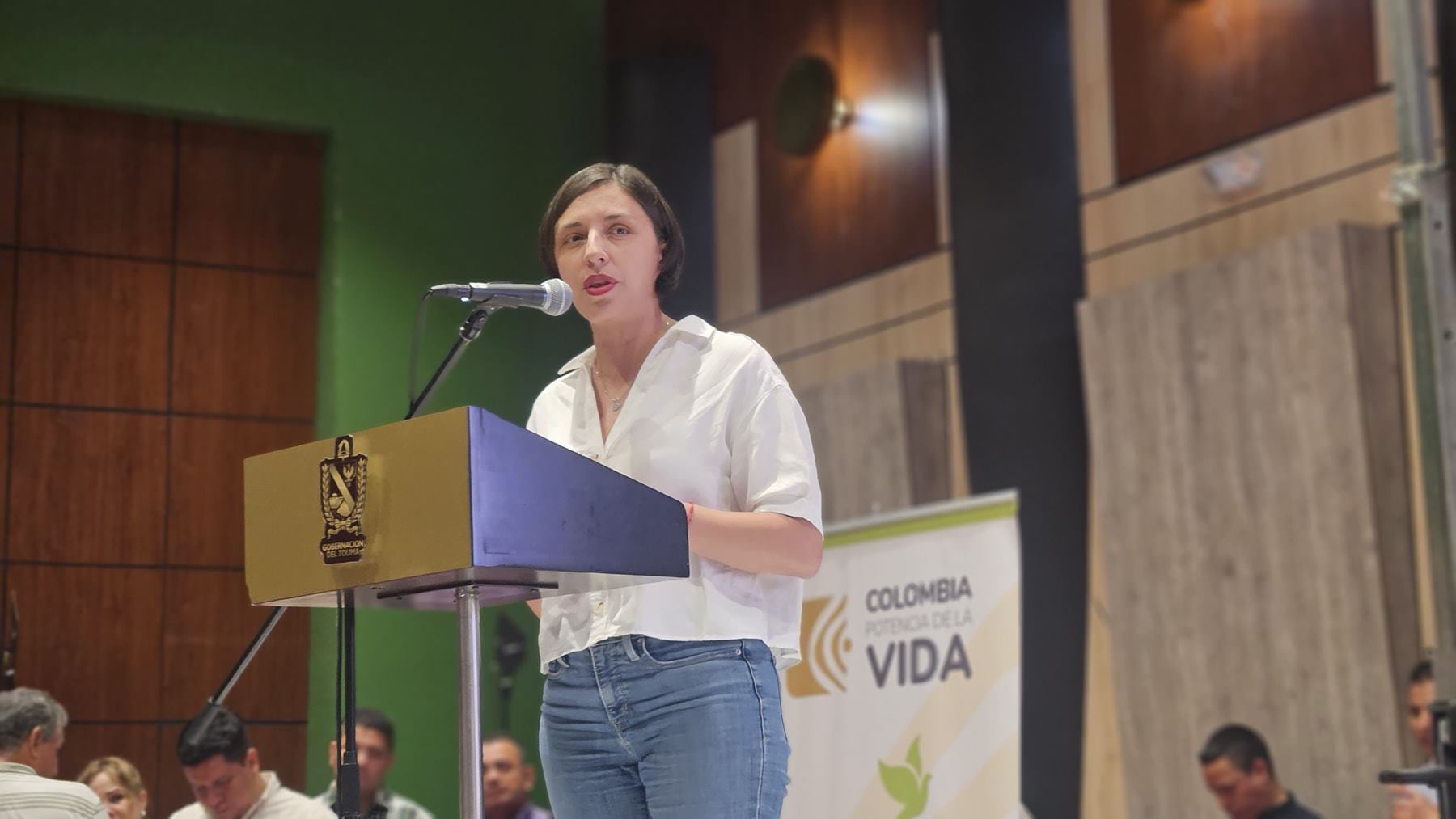 Ministra de Agricultura, Martha Carvajalino