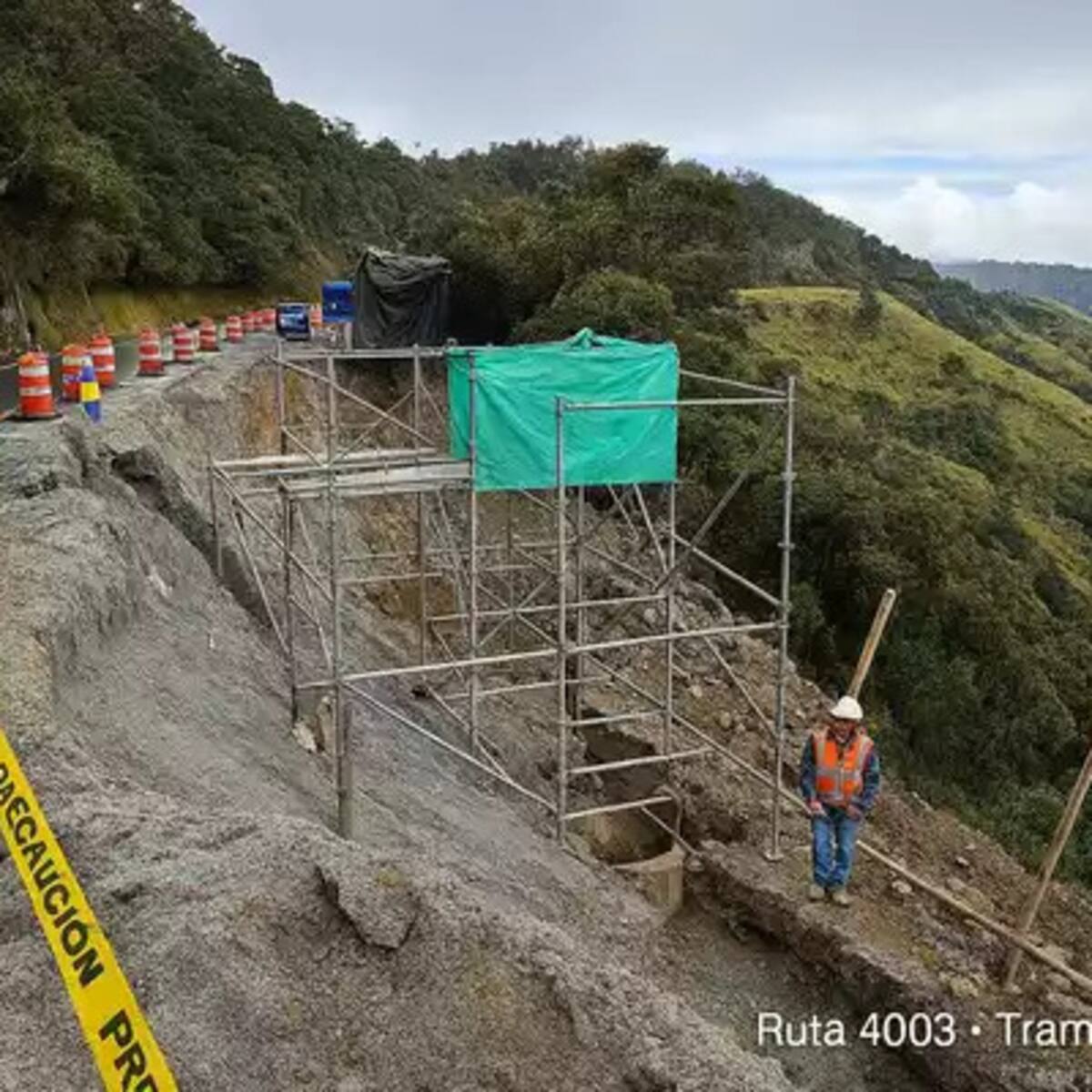 Invías avanza en operación y mantenimiento del cruce de la cordillera central entre Quindío y Tolima