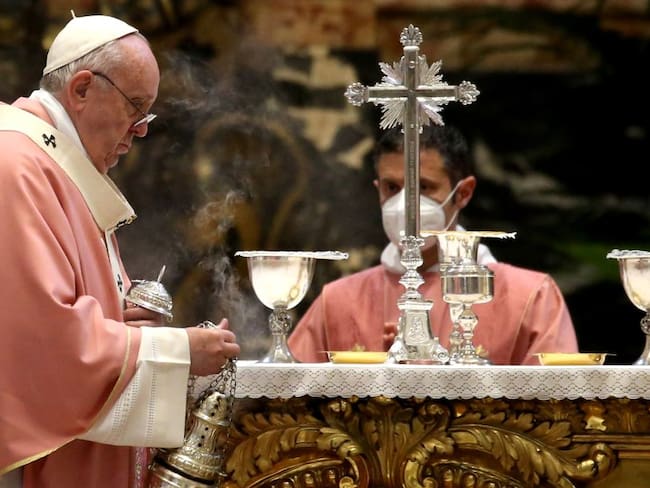 Papa Francisco en una ceremonia en el Vaticano 