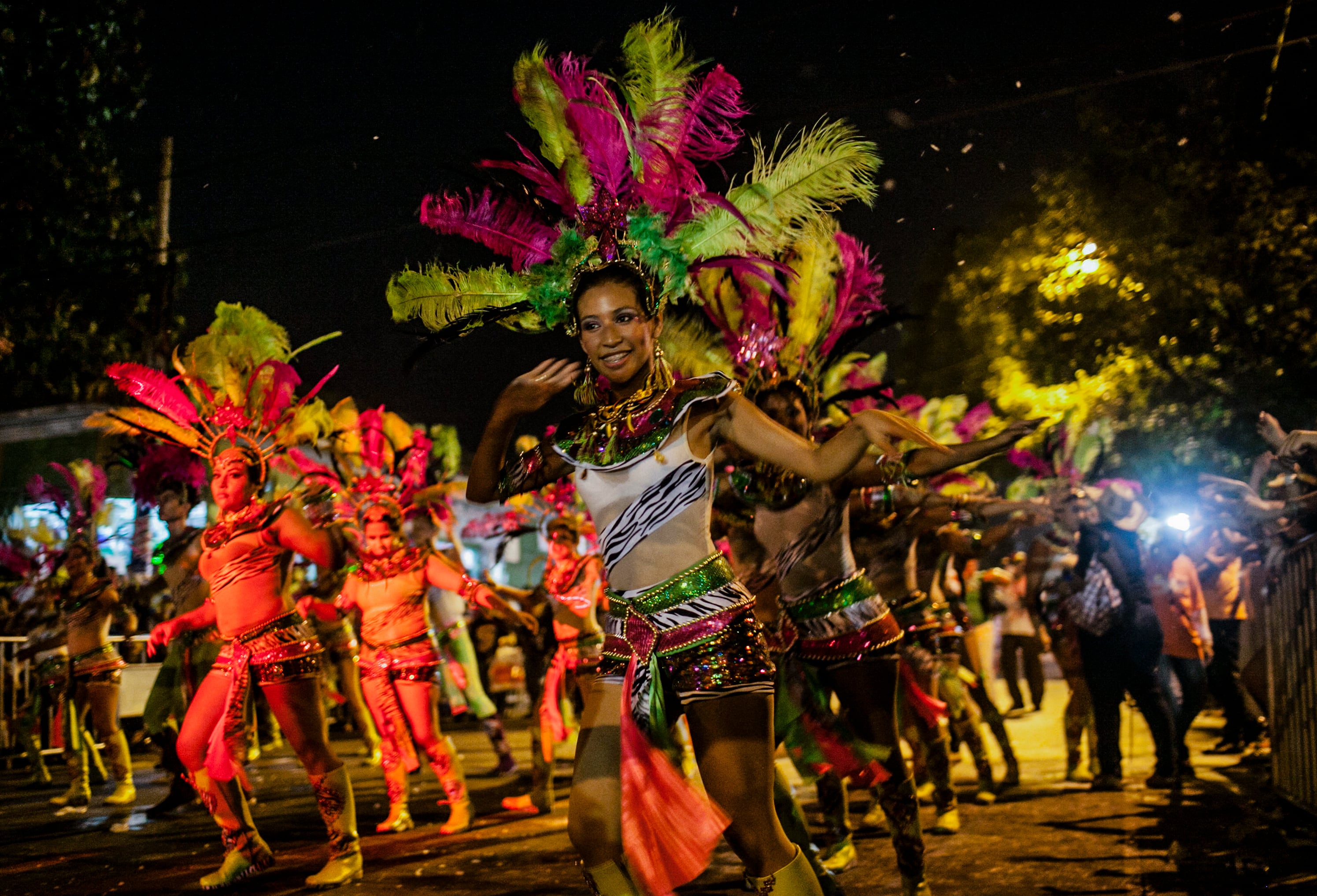 Guacherna en el Carnaval de Barranquilla. Foto: Joaquín Sarmiento / AFP via Getty Images