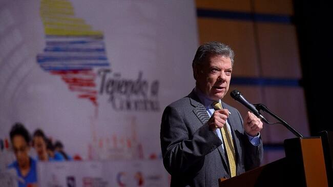 Presidente Santos lamenta salida de EE.UU del Acuerdo de París. Foto: Colprensa