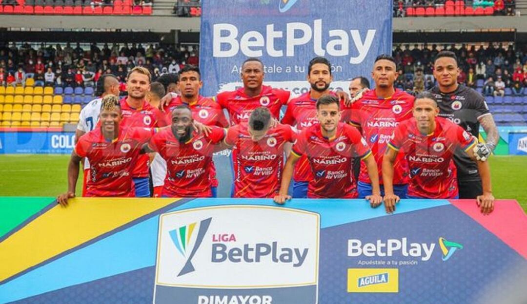 Deportivo Pasto en su más reciente juego como local en Liga.