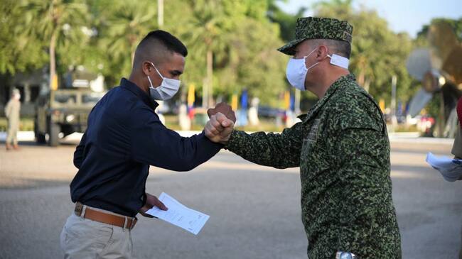 Los 26 jóvenes apoyaron en labores de seguridad