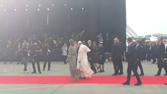 El papa Francisco en Bogotá.