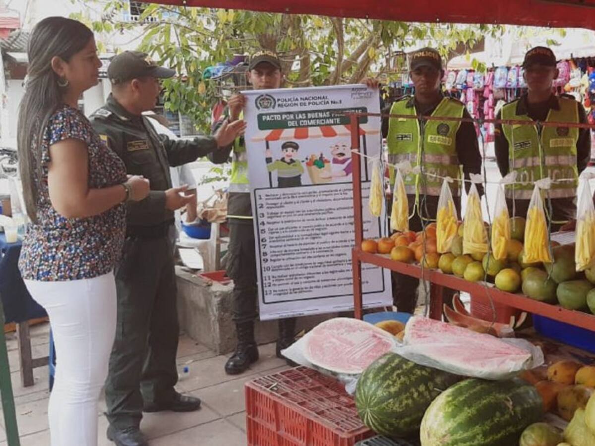 En Bolívar, Policía incentiva pacto de buenas prácticas del comerciante
