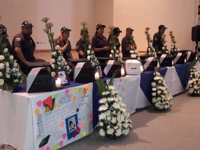 La Fiscalía entregó restos de 4 personas asesinadas por las FARC