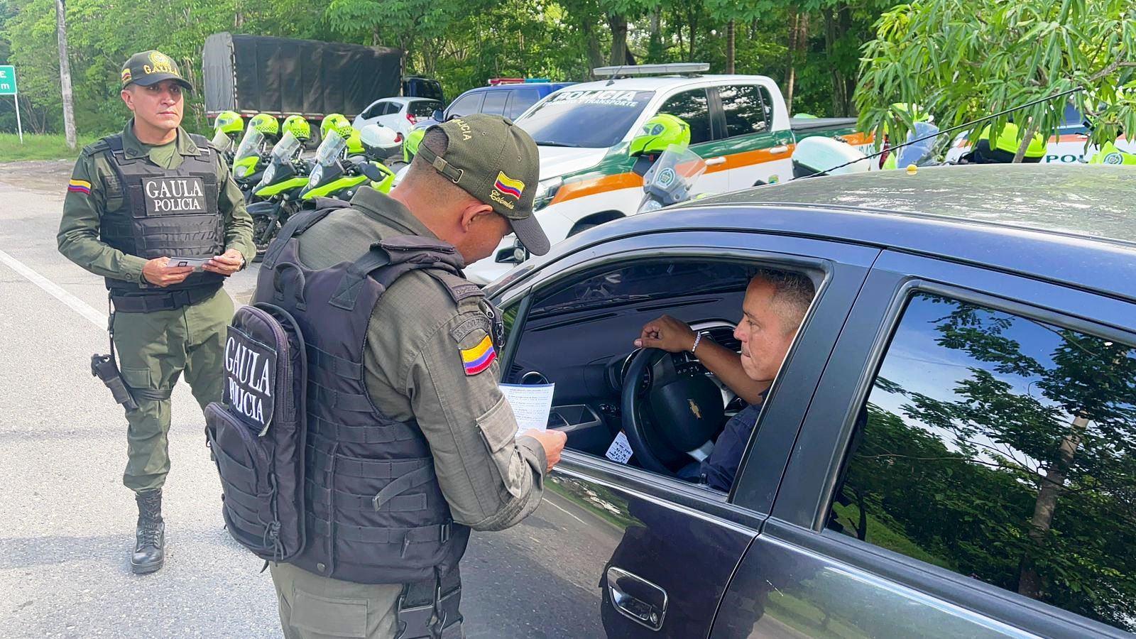Policía de Bolívar garantiza seguridad durante puente festivo de Corpus Christi
