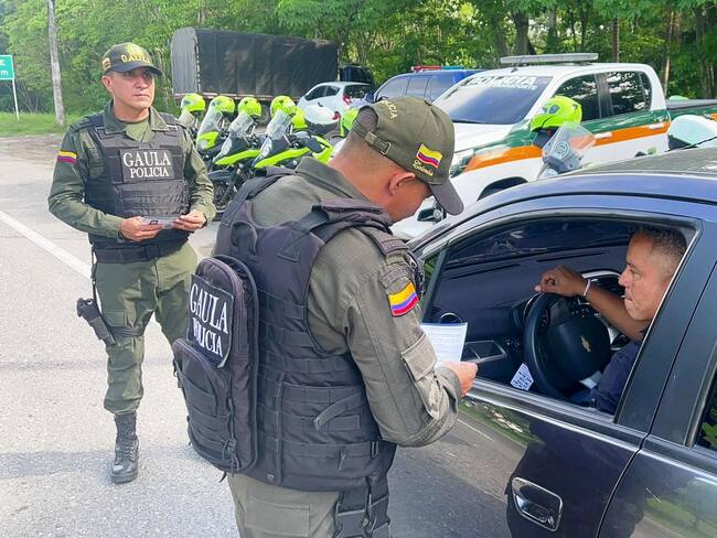 Policía de Bolívar garantiza seguridad durante puente festivo de Corpus Christi