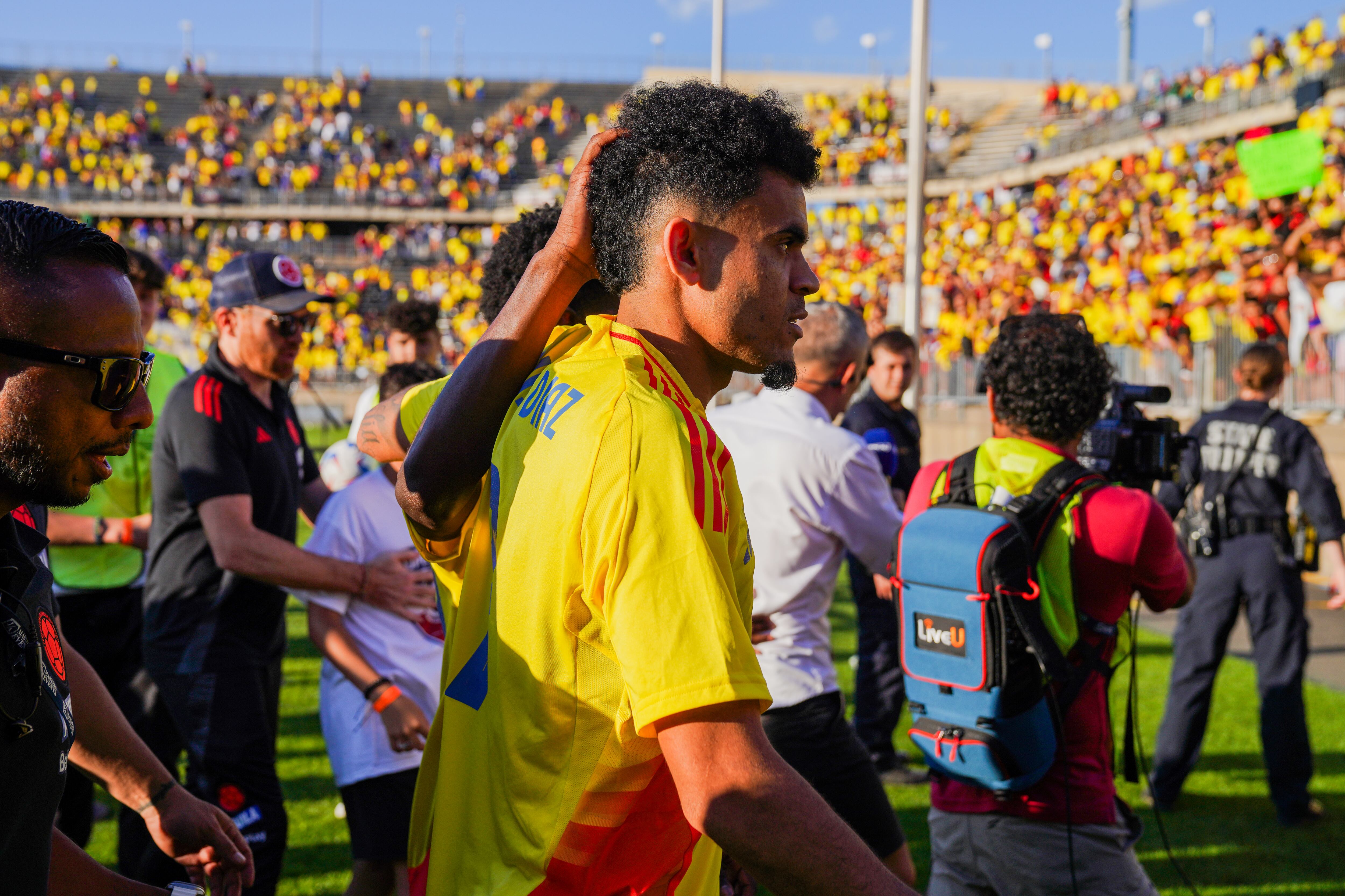 Luis Díaz, extremo de la Selección Colombia (EEUU). EFE/Joe Buglewicz