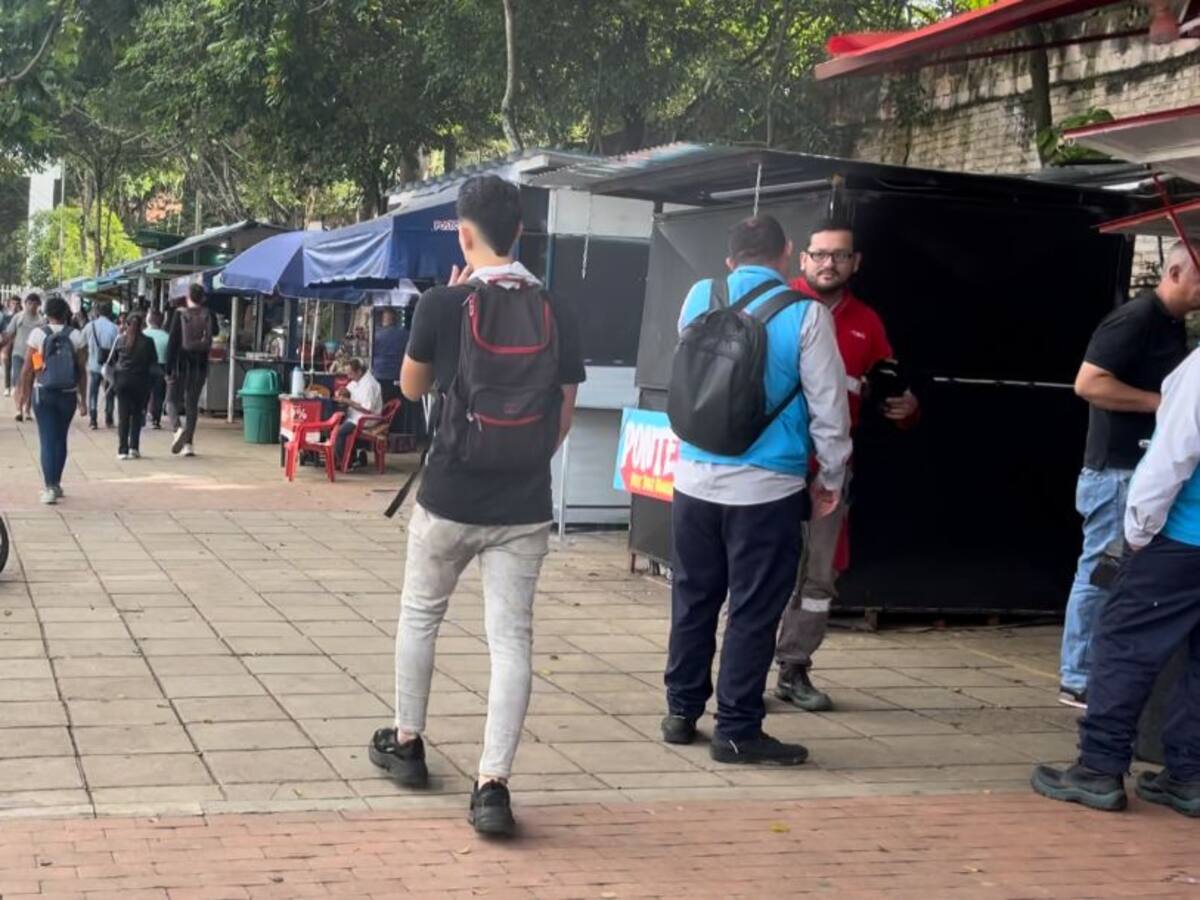 Disturbios generaron problemas al comercio en el Caballo de Bolívar