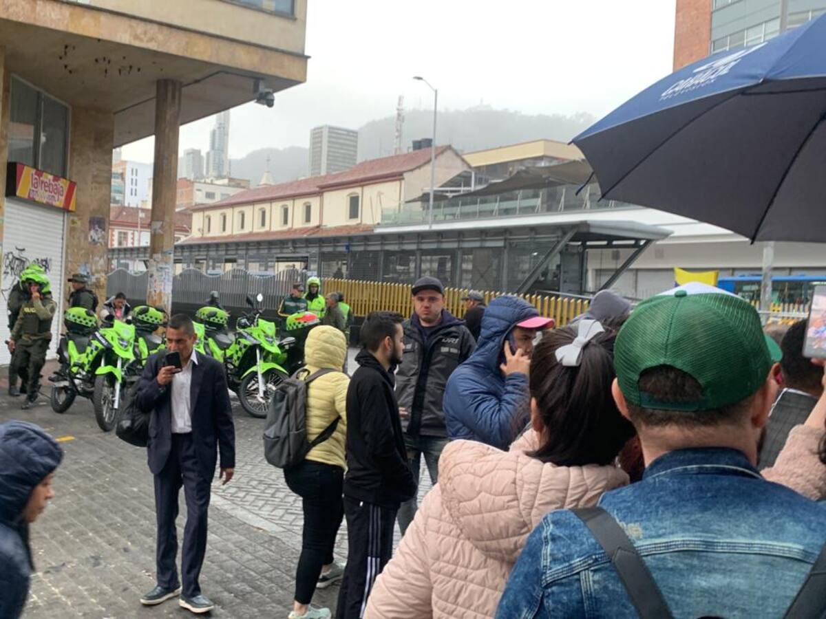 Operativo al contrabando sorprendió a los comerciantes de San Victorino