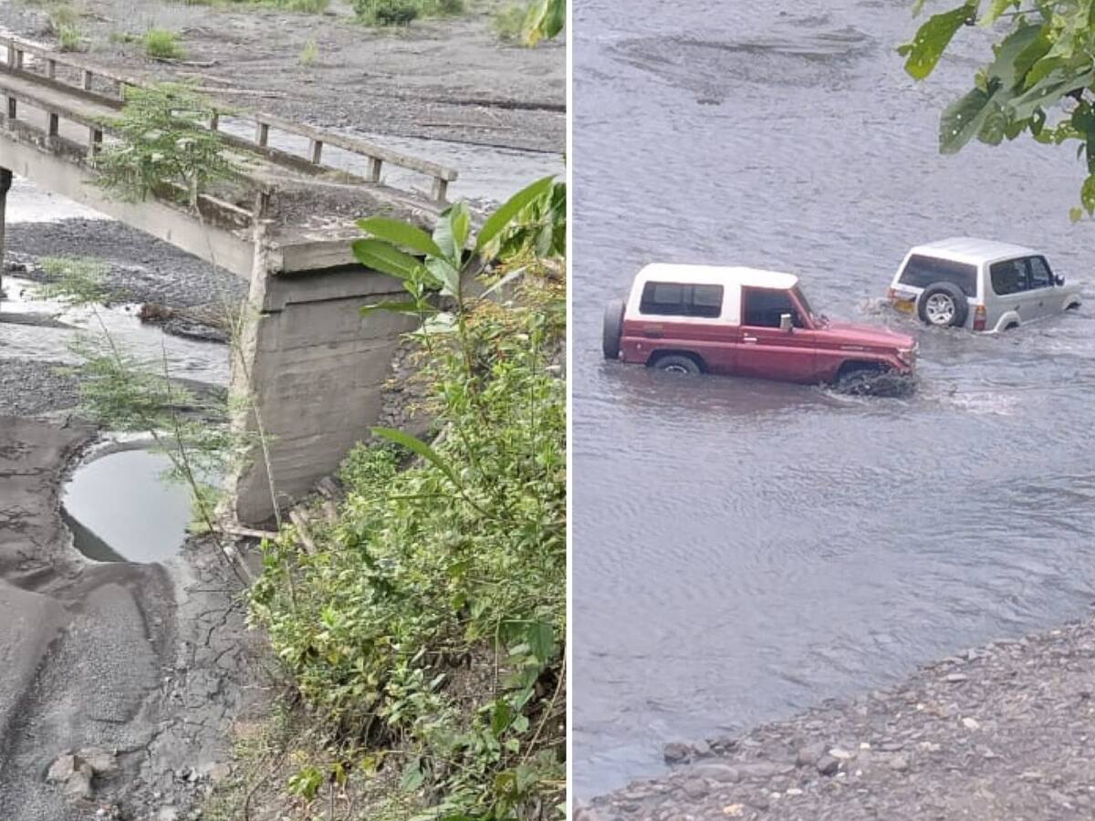 Habitantes de Muzo piden solución al puente de la quebrada La Caco