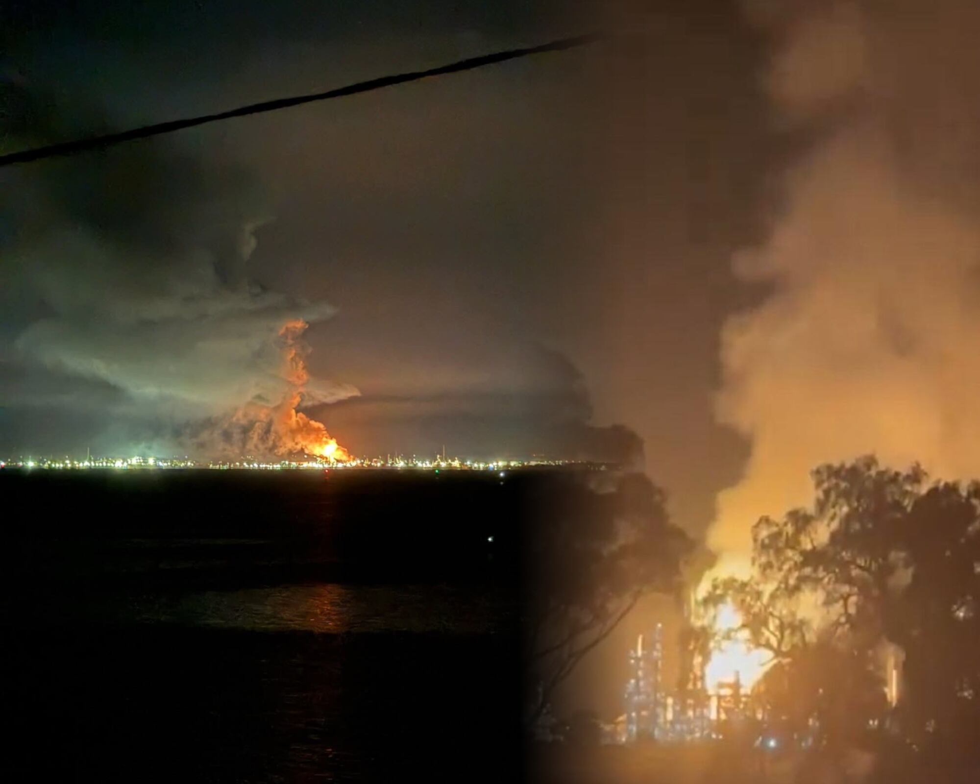 Las autoridades confirmaron que una fuga de gas causó el incendio en la refinería ubicada en Victoria. 
(Foto:   Cortesía)