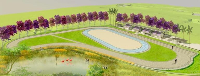 Imagen del estadio de patinaje de Ibagué