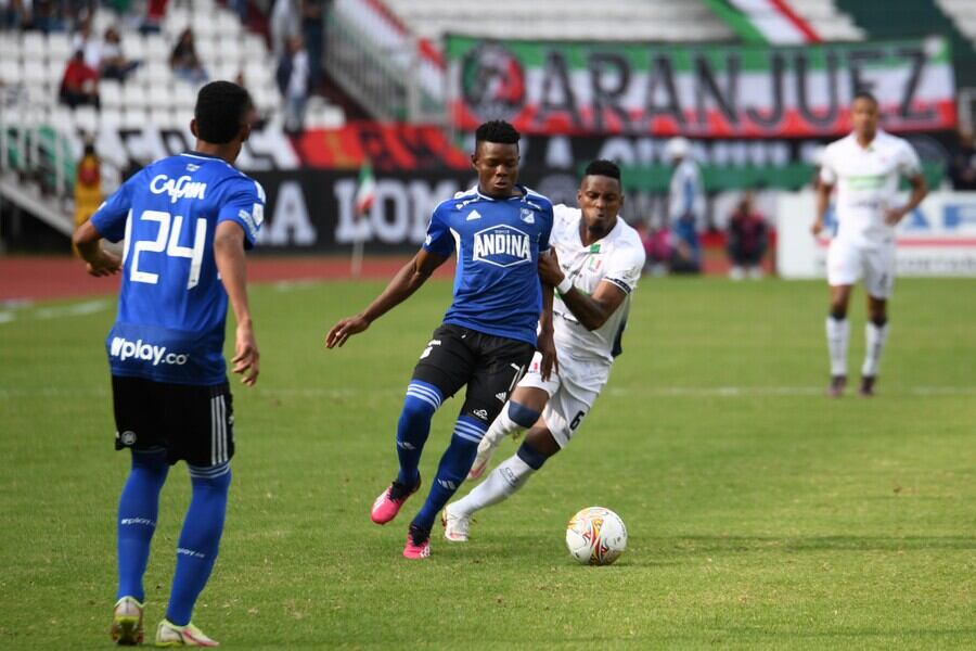 Duelo entre Once Caldas y Millonarios en Liga / Colprensa