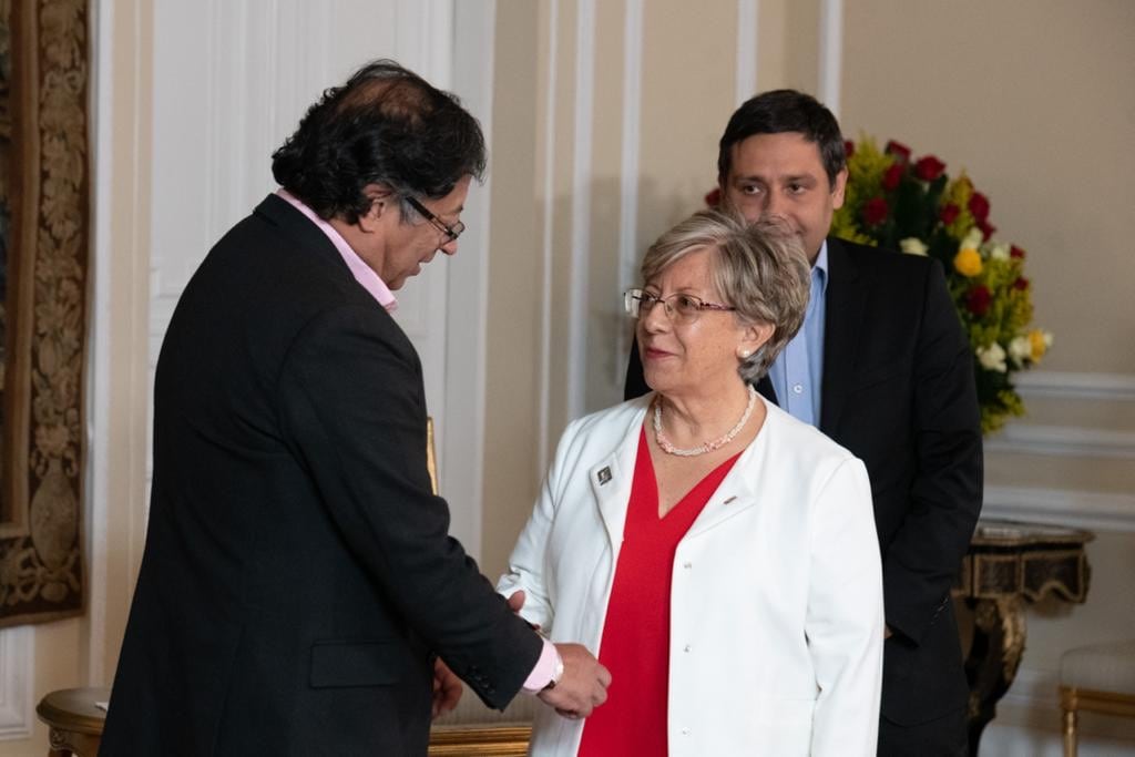 Gustavo Petro y Concepción Baracaldo. Foto: Presidencia