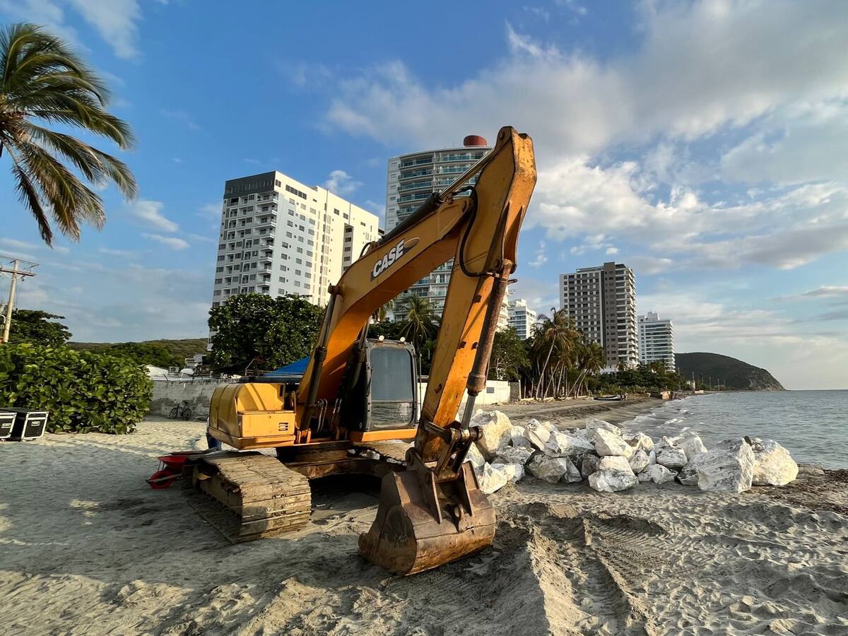 Iniciaron las obras de mitigación de la erosión costera en Playa Salguero