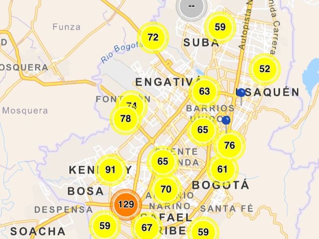 Calidad del aire en Bogotá / Secretaría de Ambiente