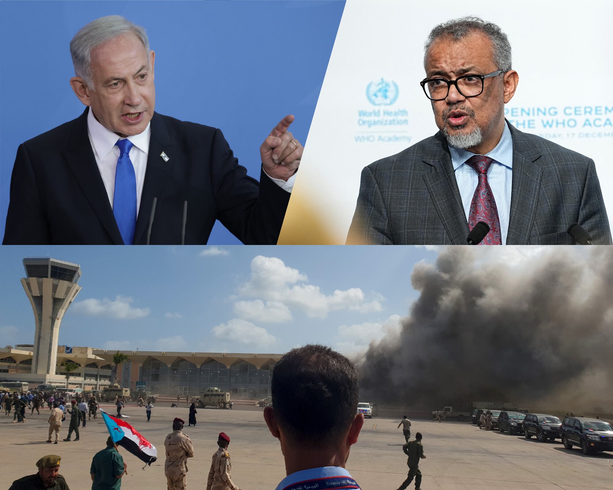 Tedros Adhanom confirmó que cuando estaban a punto de despegar del aeropuerto de Sana’a ocurrió el ataque por parte del gobierno de Israel.
(Foto: Caracol Radio / Getty)