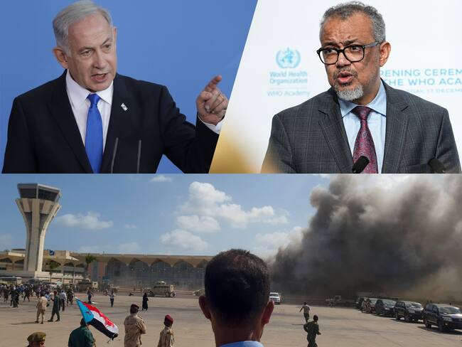 Tedros Adhanom confirmó que cuando estaban a punto de despegar del aeropuerto de Sana’a ocurrió el ataque por parte del gobierno de Israel.
(Foto: Caracol Radio / Getty)