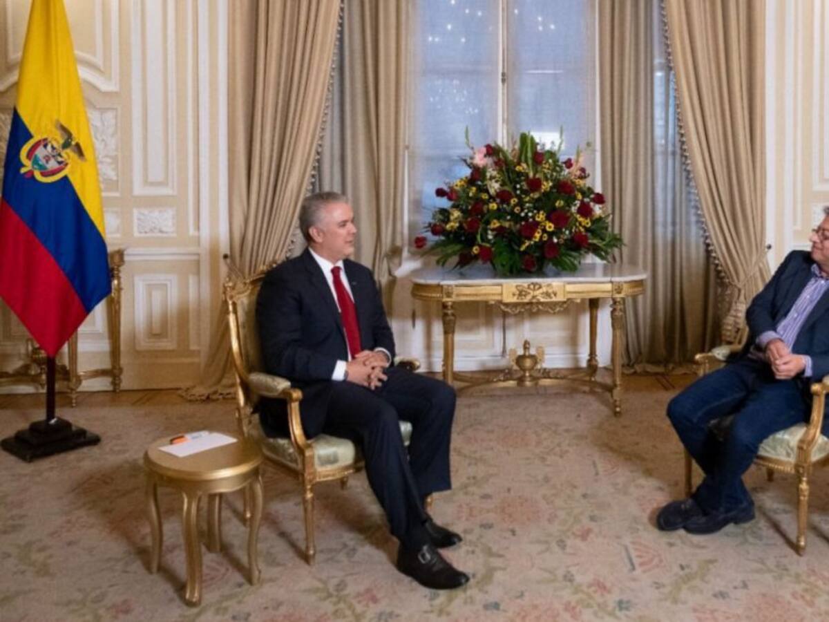 Así fue la primera reunión entre Duque y Petro