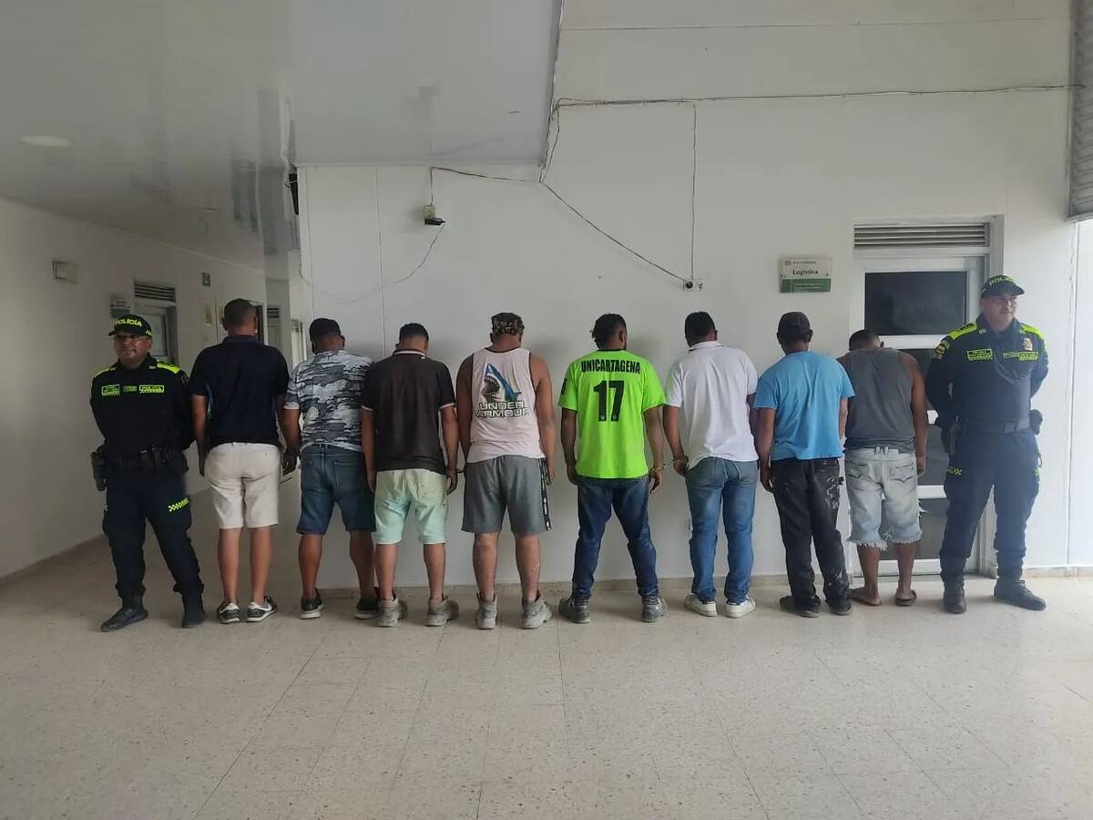 Ocho capturados por fraude a resolución administrativa de Policía en Cartagena