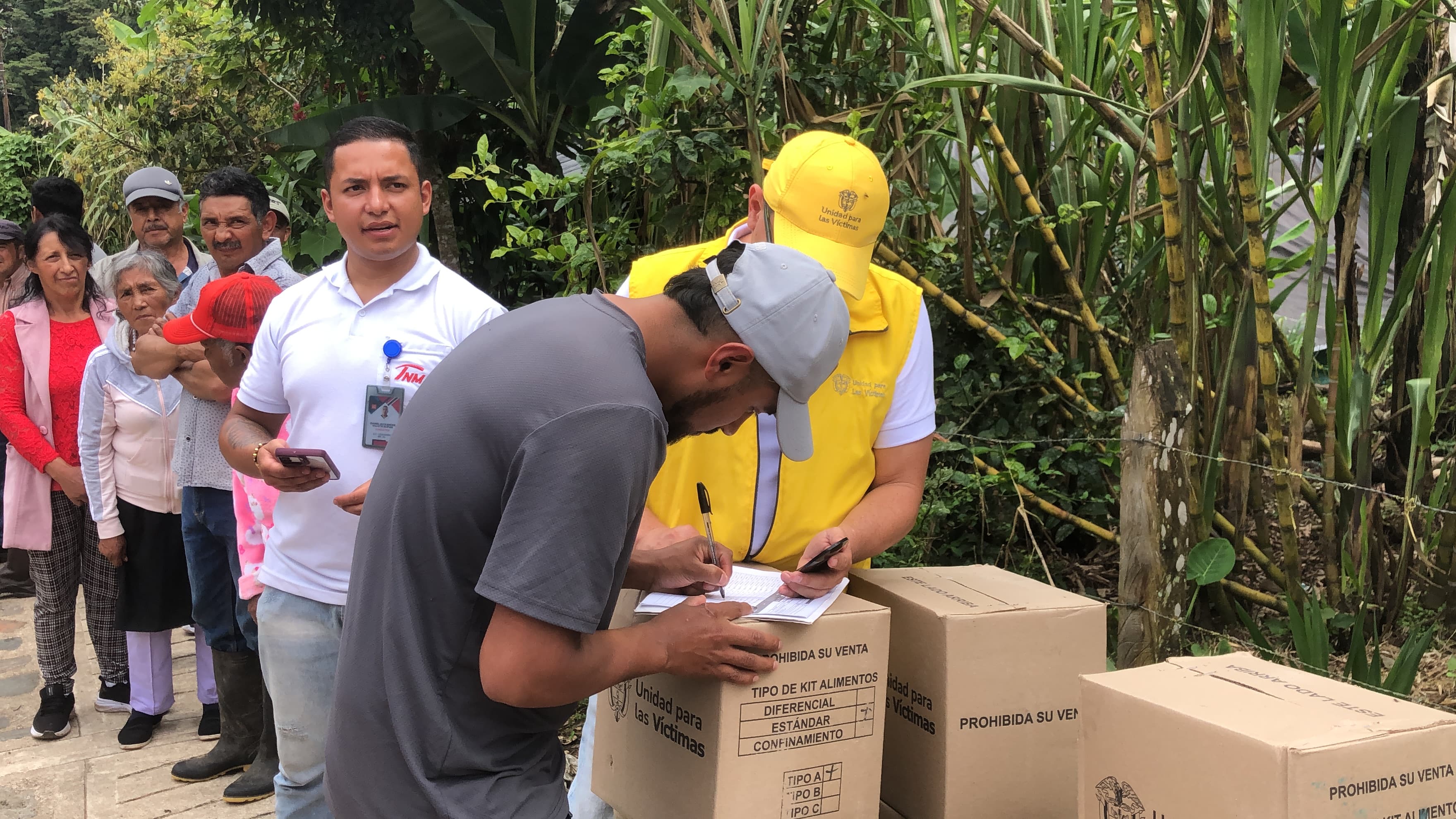 Entrega de ayuda humanitaria en Puerres Foto: Gobernación de Nariño