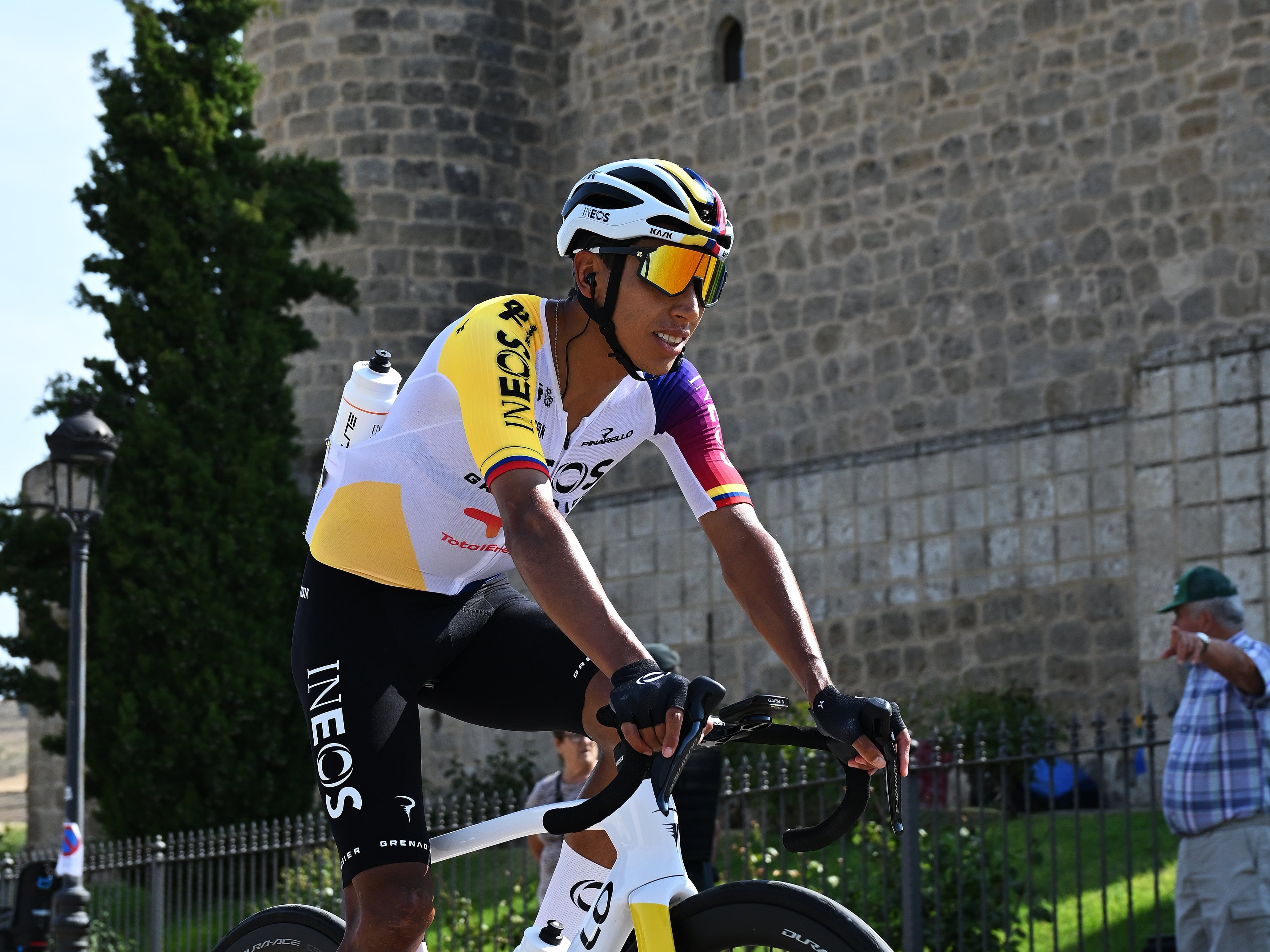 Egan Bernal durante la primera etapa de la Vuelta a Burgos. (Photo by Antonio Baixauli/Getty Images)