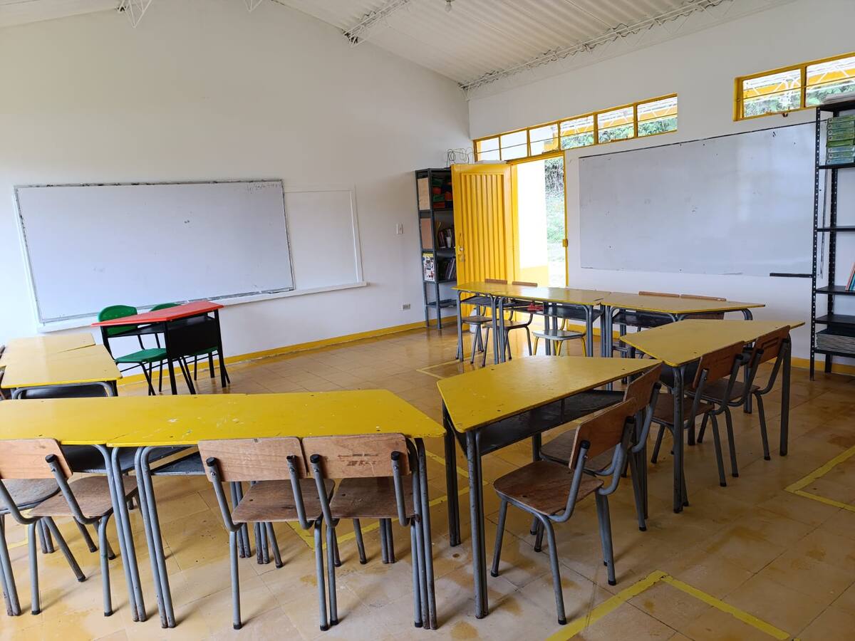 Preocupación en vereda en Caldas por dos salones móviles que ponen en riesgo a estudiantes