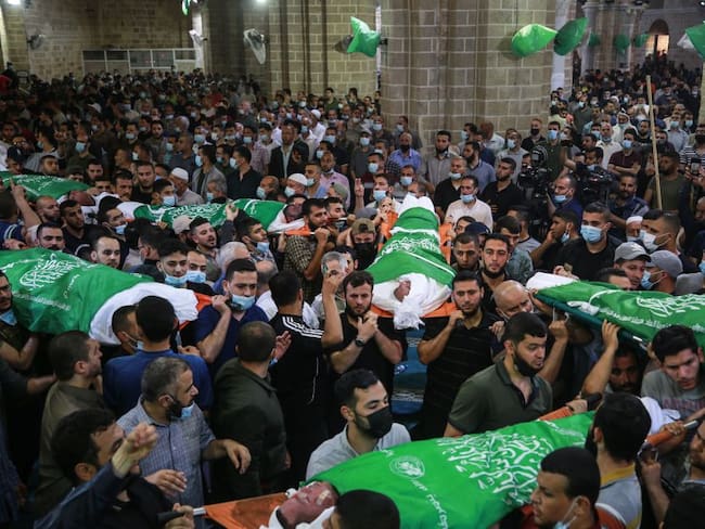 Funeral de palestinos en Gaza