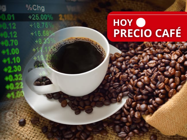 Precio del café // granos de café