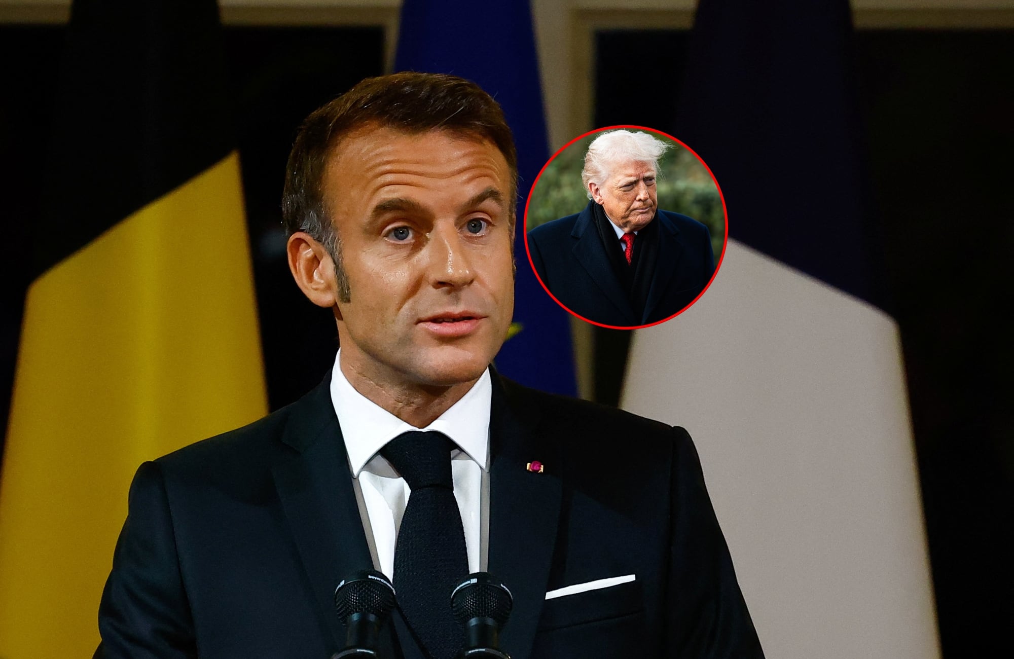 Presidente de Francia pide activar medidas ante amenaza de desestabilización arancelaria de Trump. Foto: Getty Images.