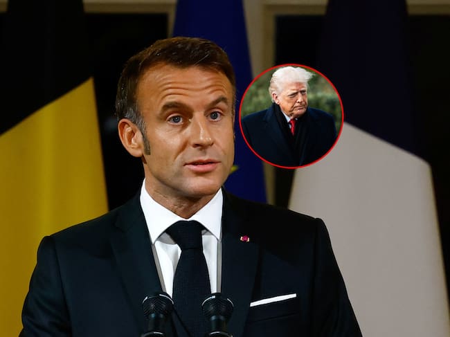 Presidente de Francia pide activar medidas ante amenaza de desestabilización arancelaria de Trump. Foto: Getty Images.