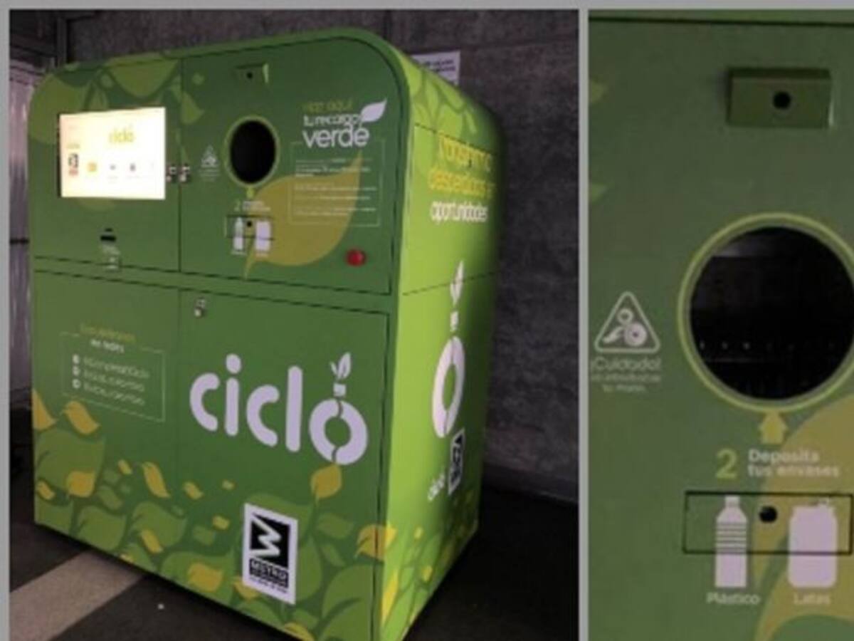 Un millón de botellas recicladas con recarga verde del Metro