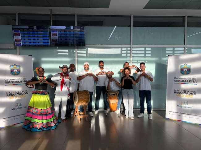 Desde el aeropuerto Simón Bolívar de Santa Marta fortalecen la confianza en el destino/ Gobernación del Magdalena.