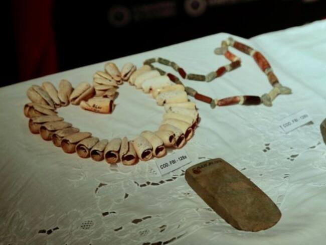 Colombia recupera 40 piezas arqueológicas precolombinas