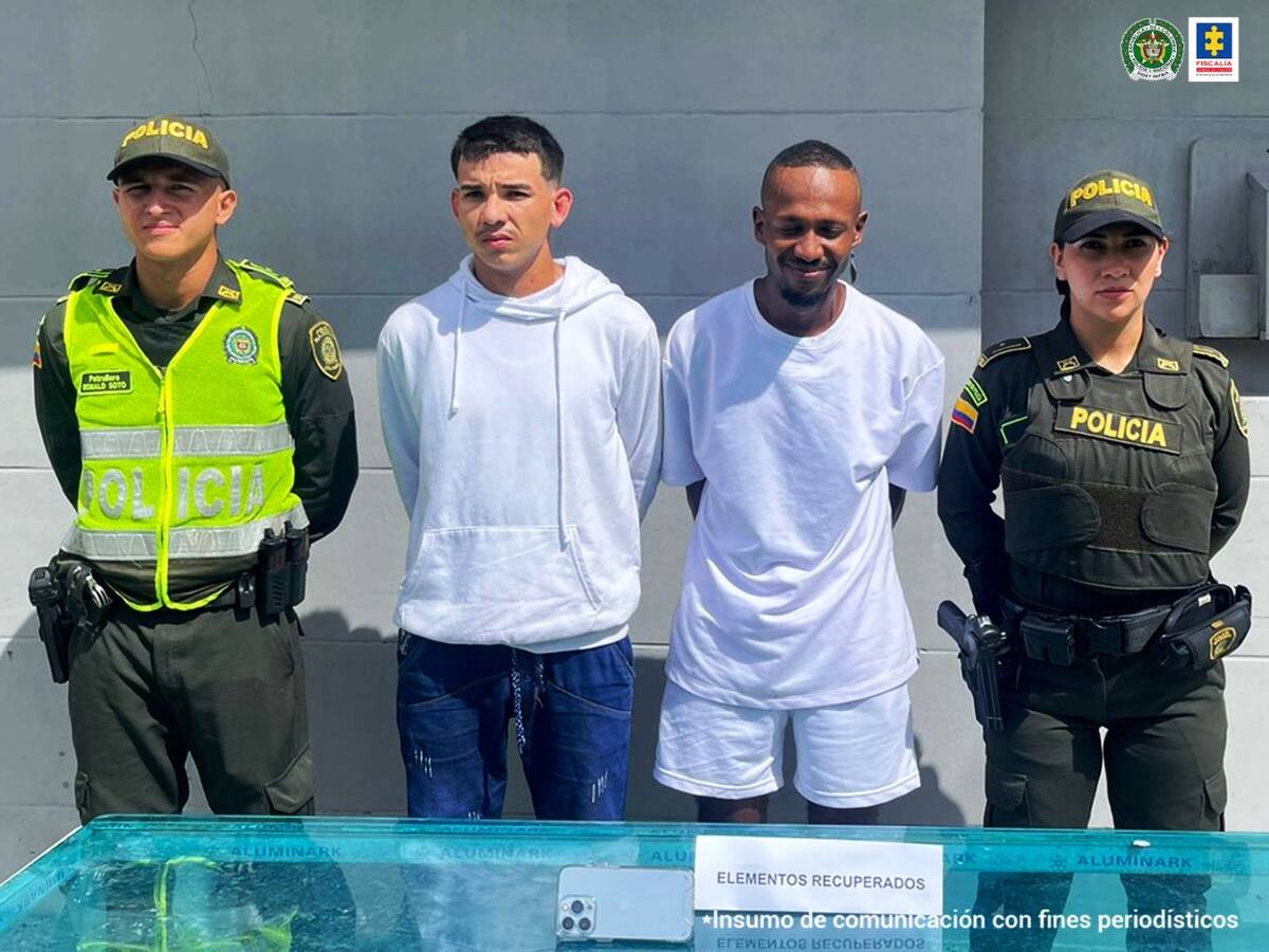 A la cárcel dos hombres que habían extorsionado a un turista peruano en Cartagena